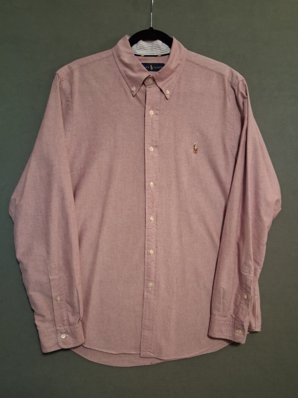Ralph Lauren Flesh Pony on Heather Pink Men's Large Preppy Business Casual